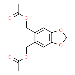 ChemSpider 2D Image | 1,3-Benzodioxole-5,6-diylbis(methylene) diacetate | C13H14O6