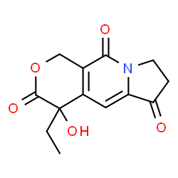 ChemSpider 2D Image | 4-Ethyl-4-hydroxy-7,8-dihydro-1H-pyrano[3,4-f]indolizine-3,6,10(4H)-trione | C13H13NO5