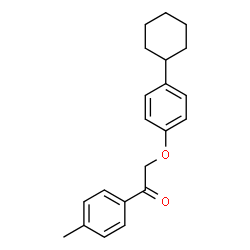 ChemSpider 2D Image | 2-(4-Cyclohexylphenoxy)-1-(4-methylphenyl)ethanone | C21H24O2