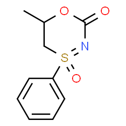 ChemSpider 2D Image | 6-Methyl-4-phenyl-5,6-dihydro-2H-1,4lambda~4~,3-oxathiazin-2-one 4-oxide | C10H11NO3S