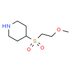 ChemSpider 2D Image | 4-[(2-Methoxyethyl)sulfonyl]piperidine | C8H17NO3S