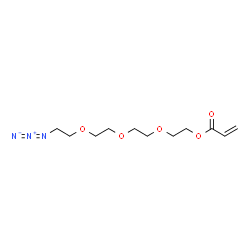 ChemSpider 2D Image | 2-{2-[2-(2-Azidoethoxy)ethoxy]ethoxy}ethyl acrylate | C11H19N3O5