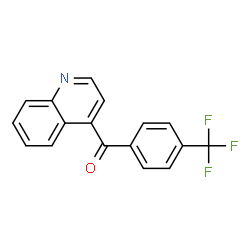 ChemSpider 2D Image | 4-Quinolinyl[4-(trifluoromethyl)phenyl]methanone | C17H10F3NO