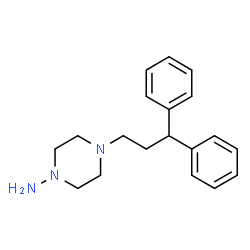 ChemSpider 2D Image | 4-(3,3-Diphenylpropyl)-1-piperazinamine | C19H25N3