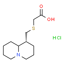 ChemSpider 2D Image | {[(1R)-Octahydro-2H-quinolizin-1-ylmethyl]sulfanyl}acetic acid hydrochloride (1:1) | C12H22ClNO2S