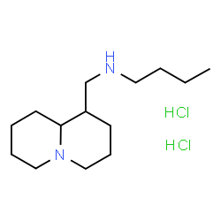 ChemSpider 2D Image | N-(Octahydro-2H-quinolizin-1-ylmethyl)-1-butanamine dihydrochloride | C14H30Cl2N2