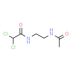 ChemSpider 2D Image | N-(2-Acetamidoethyl)-2,2-dichloroacetamide | C6H10Cl2N2O2
