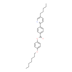 ChemSpider 2D Image | 4-(Heptyloxy)phenyl 4-(5-pentyl-2-pyridinyl)benzoate | C30H37NO3