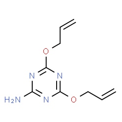 ChemSpider 2D Image | 2,4-DIALLYLOXY-6-AMINO-1,3,5-TRIAZINE | C9H12N4O2