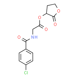 ChemSpider 2D Image | 2-Oxotetrahydro-3-furanyl N-(4-chlorobenzoyl)glycinate | C13H12ClNO5