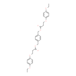 ChemSpider 2D Image | 1,4-Phenylenebis(methylene) bis[3-(4-ethoxyphenoxy)propanoate] | C30H34O8