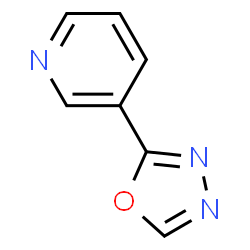 ChemSpider 2D Image | 3-(1,3,4-oxadiazol-2-yl)pyridine | C7H5N3O