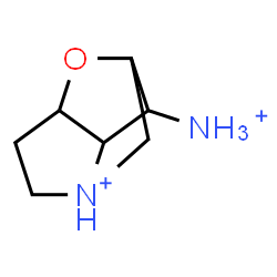 ChemSpider 2D Image | 8-Ammonio-2-oxa-6-azoniatricyclo[4.2.1.0~3,7~]nonane | C7H14N2O