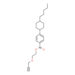ChemSpider 2D Image | 2-(2-Propyn-1-yloxy)ethyl 4-(4-pentylcyclohexyl)benzoate | C23H32O3