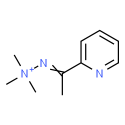 ChemSpider 2D Image | 1,1,1-Trimethyl-2-[1-(2-pyridinyl)ethylidene]hydrazinium | C10H16N3
