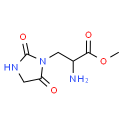 ChemSpider 2D Image | Methyl 3-(2,5-dioxo-1-imidazolidinyl)alaninate | C7H11N3O4