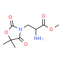 ChemSpider 2D Image | Methyl 3-(5,5-dimethyl-2,4-dioxo-1,3-oxazolidin-3-yl)alaninate | C9H14N2O5