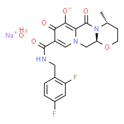 ChemSpider 2D Image | DOLUTEGRAVIR SODIUM MONOHYDRATE | C20H20F2N3NaO6