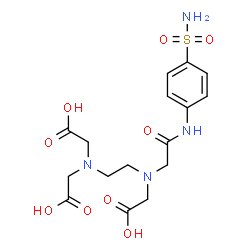 ChemSpider 2D Image | ({2-[Bis(carboxymethyl)amino]ethyl}{2-oxo-2-[(4-sulfamoylphenyl)amino]ethyl}amino)acetic acid | C16H22N4O9S
