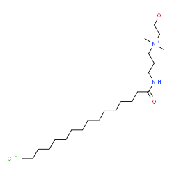 ChemSpider 2D Image | HYDROXYETHYL PALMAMIDOPROPYLDIMONIUM CHLORIDE | C23H49ClN2O2