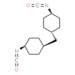 ChemSpider 2D Image | Cis,trans-4,4'-Diisocyanatodicyclohexylmethane | C15H22N2O2