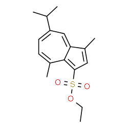 ChemSpider 2D Image | ETHYL GUAIAZULENE SULFONATE | C17H22O3S