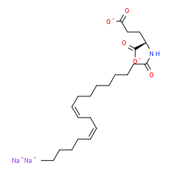 ChemSpider 2D Image | DISODIUM LINOLEOYL GLUTAMATE | C23H37NNa2O5
