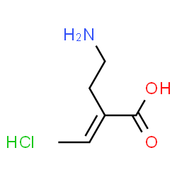 ChemSpider 2D Image | (2E)-2-(2-aminoethyl)but-2-enoic acid hydrochloride | C6H12ClNO2