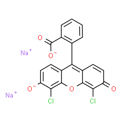 ChemSpider 2D Image | 4',5'-DICHLOROFLUORESCEIN DISODIUM | C20H8Cl2Na2O5