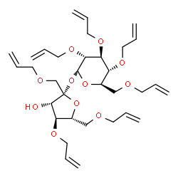 ChemSpider 2D Image | 1',2,3,4,4',6,6'-HEPTA-O-ALLYLSUCROSE | C33H50O11