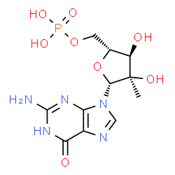 ChemSpider 2D Image | 2'-C-METHYL-5'-GUANYLIC ACID | C11H16N5O8P
