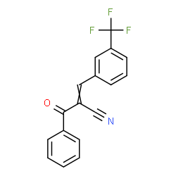 ChemSpider 2D Image | 2-Benzoyl-3-[3-(trifluoromethyl)phenyl]acrylonitrile | C17H10F3NO