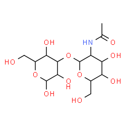 ChemSpider 2D Image | 3-O-(2-Acetamido-2-deoxyhexopyranosyl)hexopyranose | C14H25NO11