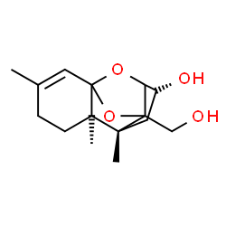 ChemSpider 2D Image | (3beta,6beta,11xi,12xi)-11,12-Epoxytrichothec-9-ene-3,13-diol | C15H22O4