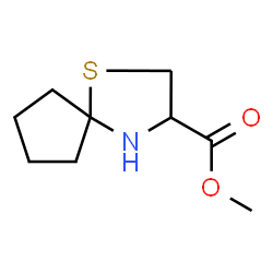 ChemSpider 2D Image | Methyl 1-thia-4-azaspiro[4.4]nonane-3-carboxylate | C9H15NO2S