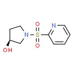 ChemSpider 2D Image | (3S)-1-(2-Pyridinylsulfonyl)-3-pyrrolidinol | C9H12N2O3S