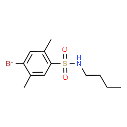 ChemSpider 2D Image | 4-Bromo-N-butyl-2,5-dimethylbenzenesulfonamide | C12H18BrNO2S