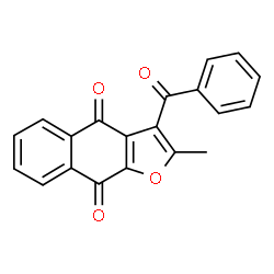 ChemSpider 2D Image | 3-Benzoyl-2-methylnaphtho[2,3-b]furan-4,9-dione | C20H12O4