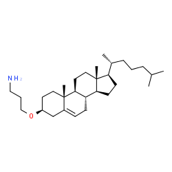 ChemSpider 2D Image | 1-Propanamine, 3-[(3b)-cholest-5-en-3-yloxy]- | C30H53NO