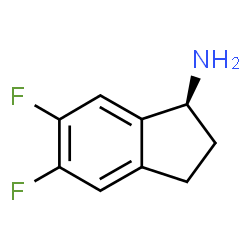 ChemSpider 2D Image | (1S)-5,6-Difluoro-1-indanamine | C9H9F2N