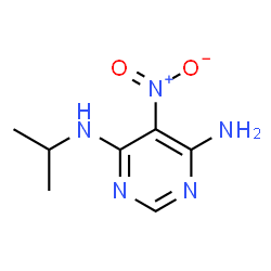 ChemSpider 2D Image | N-Isopropyl-5-nitro-4,6-pyrimidinediamine | C7H11N5O2