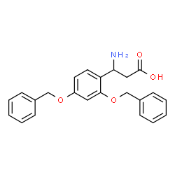 ChemSpider 2D Image | 3-Amino-3-[2,4-bis(benzyloxy)phenyl]propanoic acid | C23H23NO4