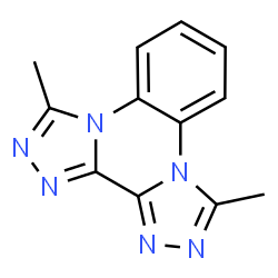 ChemSpider 2D Image | 3,10-Dimethylbis[1,2,4]triazolo[4,3-a:3',4'-c]quinoxaline | C12H10N6