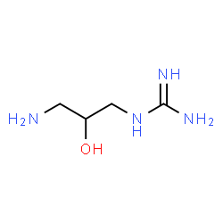 ChemSpider 2D Image | 1-(3-Amino-2-hydroxypropyl)guanidine | C4H12N4O