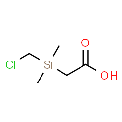 ChemSpider 2D Image | [(Chloromethyl)(dimethyl)silyl]acetic acid | C5H11ClO2Si