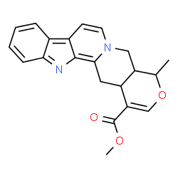 ChemSpider 2D Image | Methyl 19-methyl-1,3,5,6,16,17-hexadehydro-18-oxayohimban-16-carboxylate | C21H20N2O3