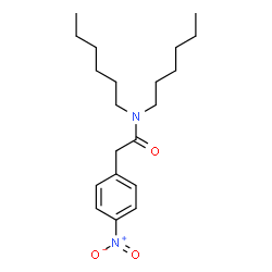 ChemSpider 2D Image | N,N-Dihexyl-2-(4-nitrophenyl)acetamide | C20H32N2O3