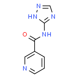 ChemSpider 2D Image | N-(1H-1,2,4-Triazol-5-yl)nicotinamide | C8H7N5O