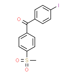 ChemSpider 2D Image | (4-Iodophenyl)[4-(methylsulfonyl)phenyl]methanone | C14H11IO3S