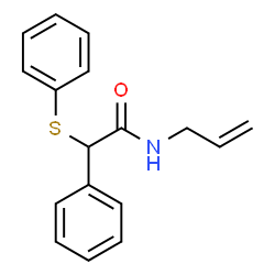 ChemSpider 2D Image | N-Allyl-2-phenyl-2-(phenylsulfanyl)acetamide | C17H17NOS